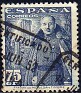 Spain 1948 Franco 75 CTS Azul Edifil 1031. 1031 us. Subida por susofe